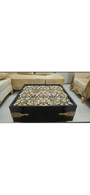 Beautiful Black And Golden Center Table 3ft x 3ft