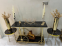 Luxury Black and Golden Console