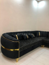 Dual tone 7 seater Corner Sofa