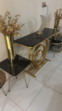 Beautiful Black And Golden Console